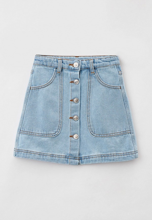 джинсовые юбка smena для девочки, голубая