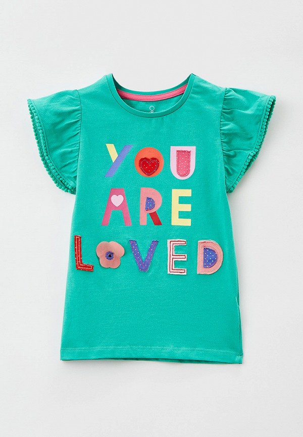 футболка с коротким рукавом mothercare для девочки, зеленая