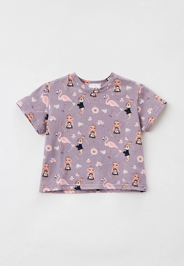 футболка с коротким рукавом ete children для девочки, фиолетовая