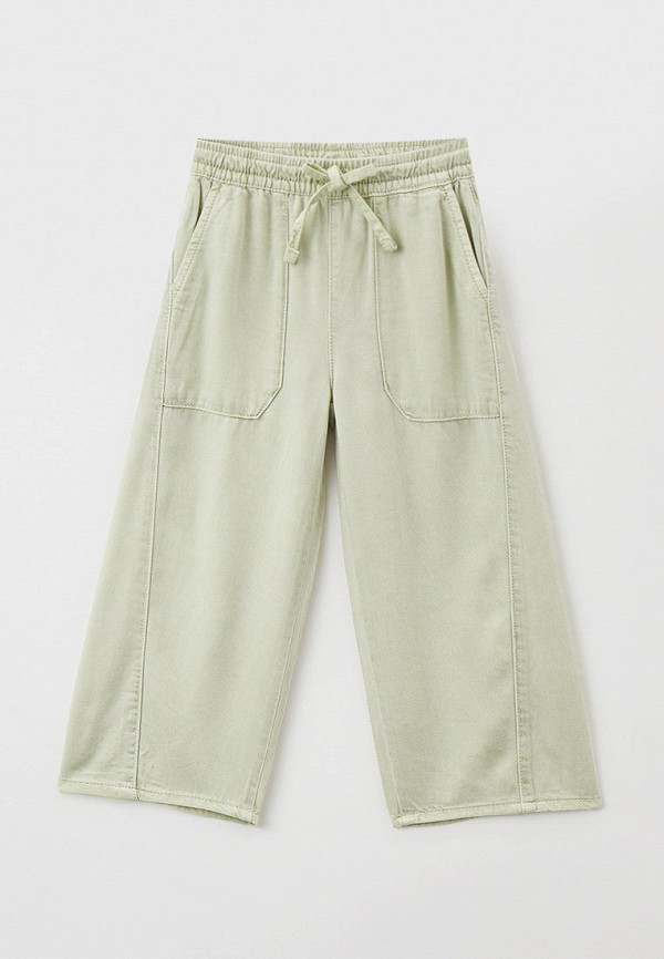 брюки sela для девочки, зеленые
