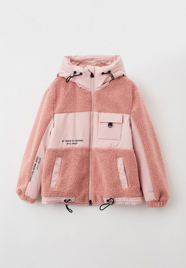 утепленные куртка fobs для девочки, розовая