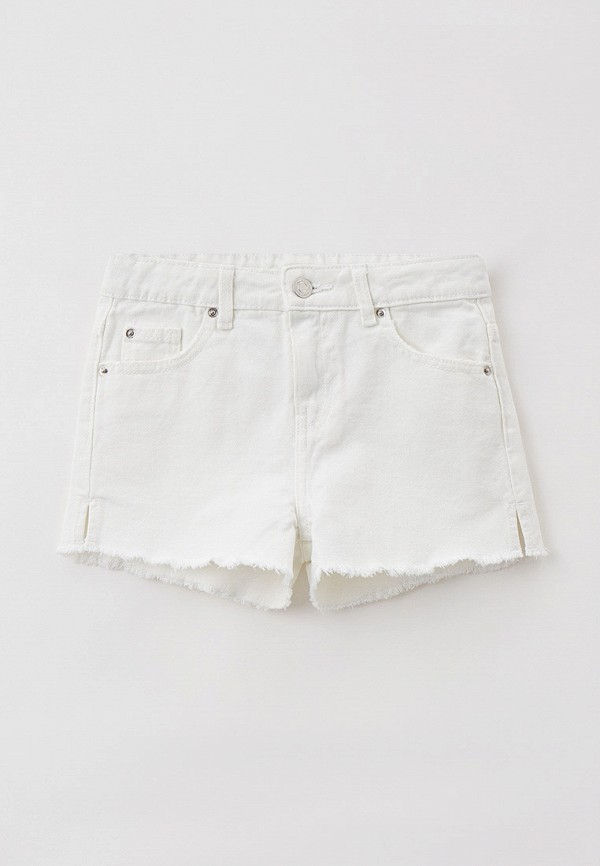 джинсовые шорты sela для девочки, белые