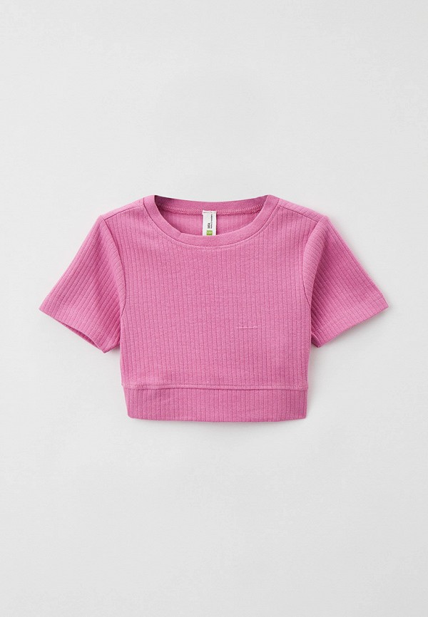 футболка с коротким рукавом sela для девочки, розовая