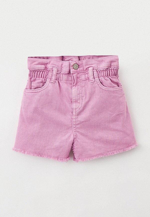 джинсовые шорты sela для девочки, фиолетовые