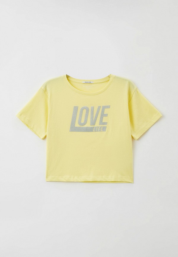 футболка с коротким рукавом tom tailor для девочки, желтая