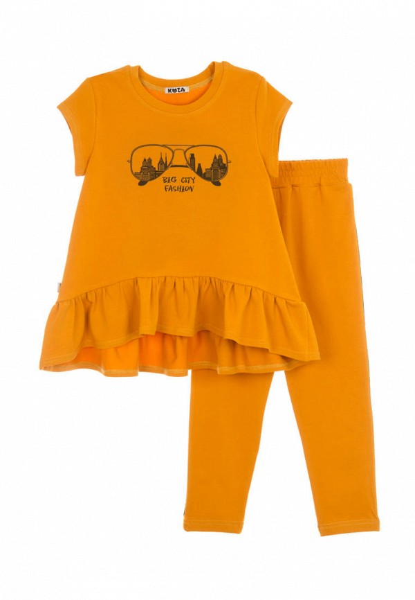 костюм кузя для девочки, оранжевый