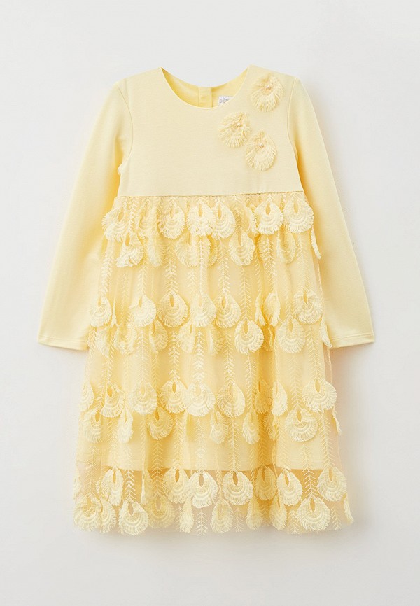 нарядные платье mimpi lembut для девочки, желтое
