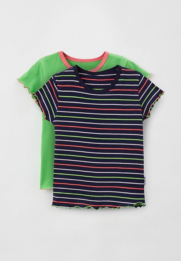 футболка с коротким рукавом айас для девочки, разноцветная