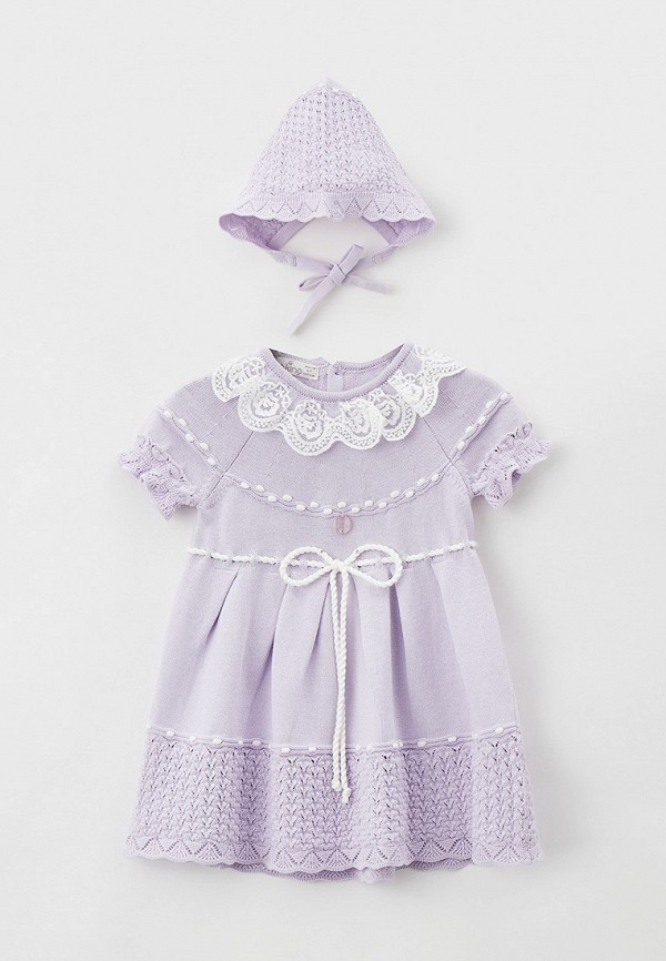 повседневные платье leoking для девочки, фиолетовое