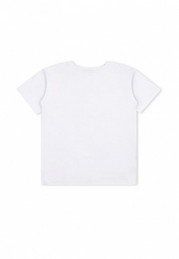 футболка с коротким рукавом апрель для девочки, белая