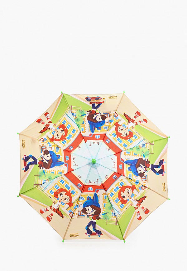 зонт-трости lamberti для девочки, разноцветный