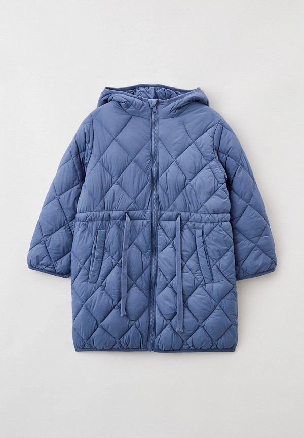 утепленные куртка sela для девочки, синяя