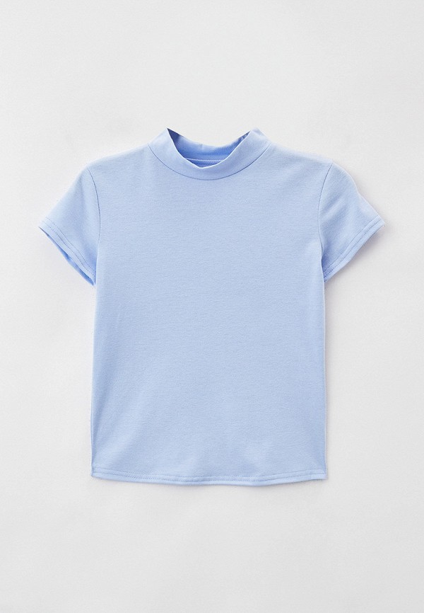 футболка с коротким рукавом veresk для девочки, голубая