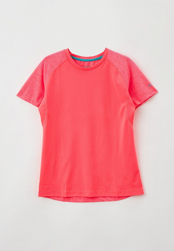 футболка с коротким рукавом cmp для девочки, розовая