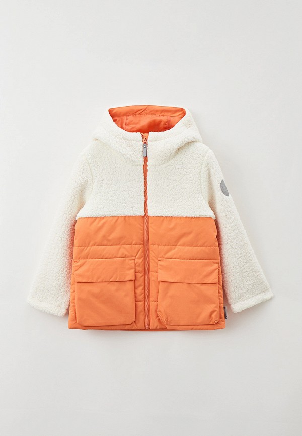 утепленные куртка outventure для девочки, оранжевая