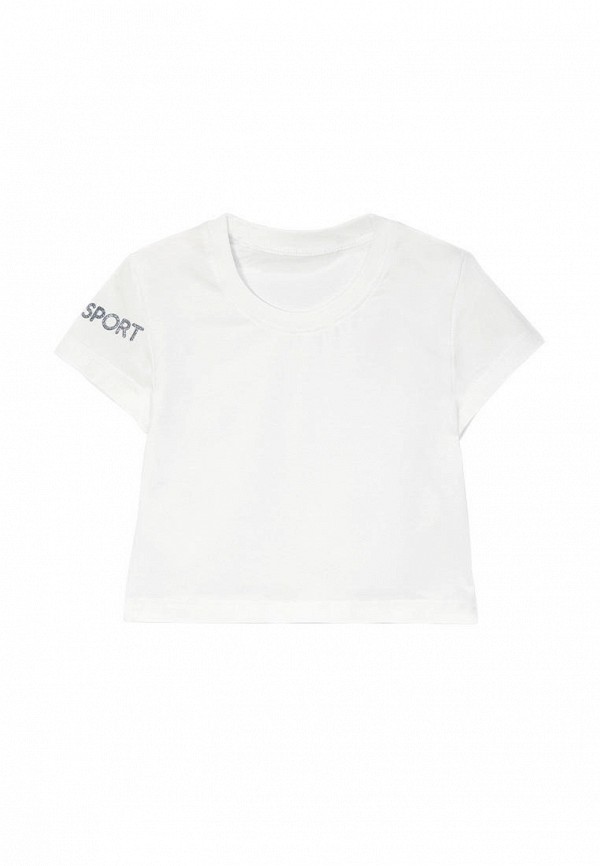 футболка с коротким рукавом lokki для девочки, белая