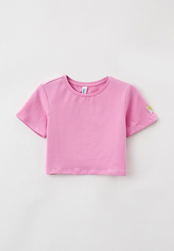 футболка с коротким рукавом acoola для девочки, розовая