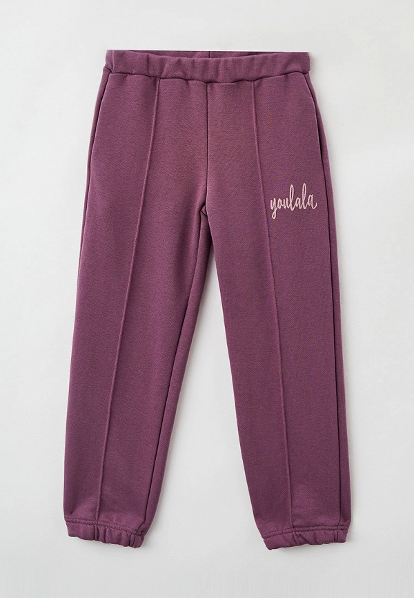 спортивные брюки youlala для девочки, фиолетовые