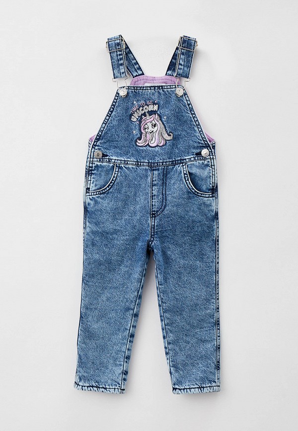 джинсовые комбинезон gloria jeans для девочки, синий