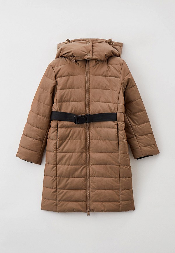 утепленные куртка baon для девочки, коричневая