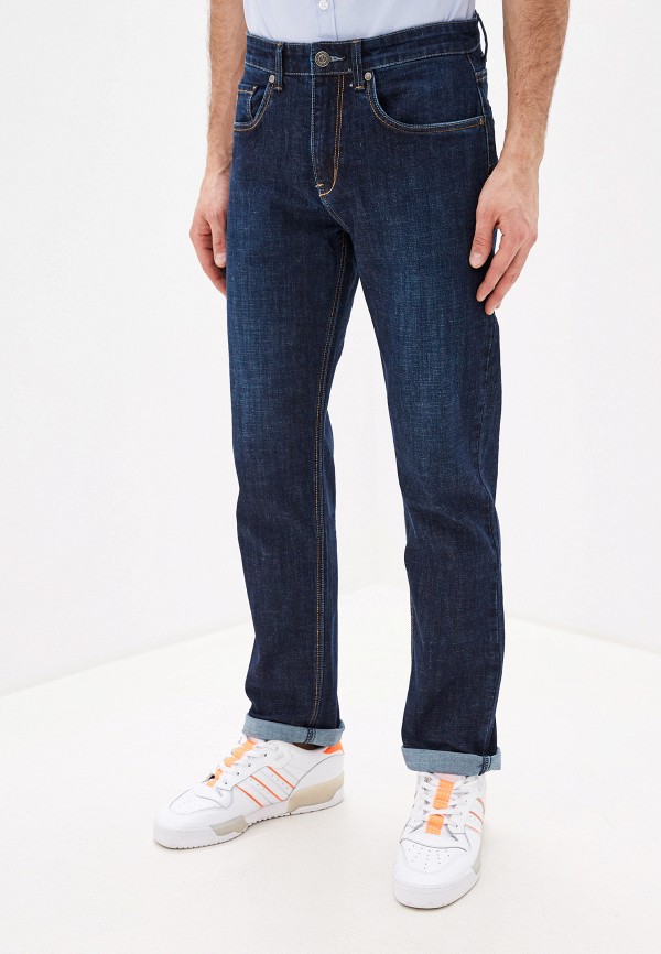 мужские прямые джинсы velocity, синие