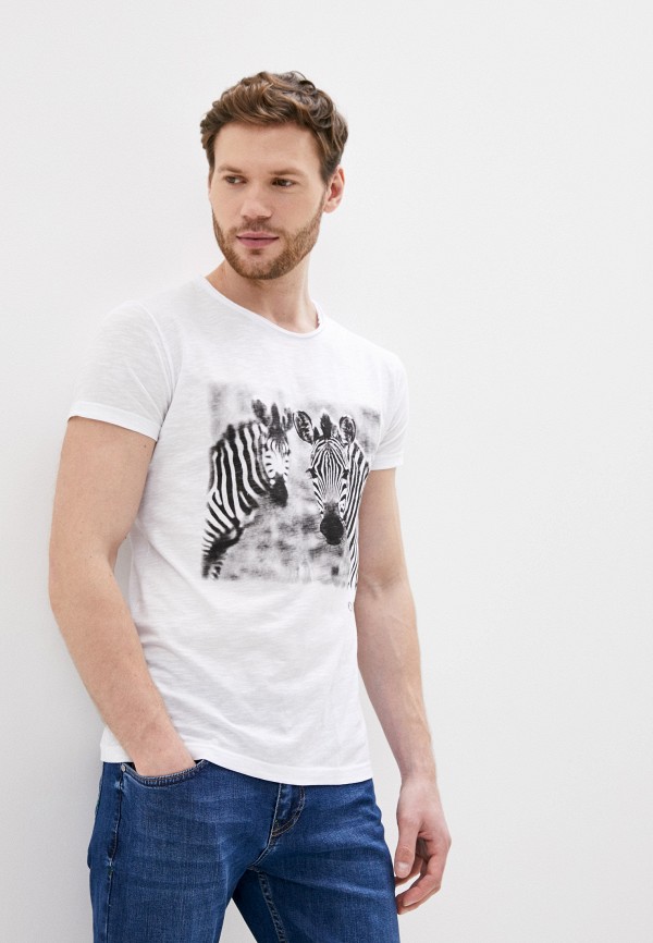 мужская футболка с коротким рукавом opium, белая