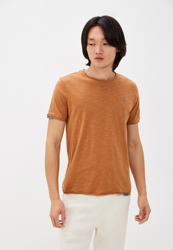 мужская футболка с коротким рукавом velikoross, коричневая