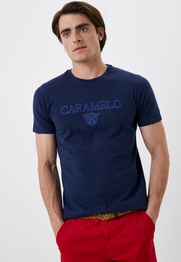 мужская футболка с коротким рукавом caramelo, синяя
