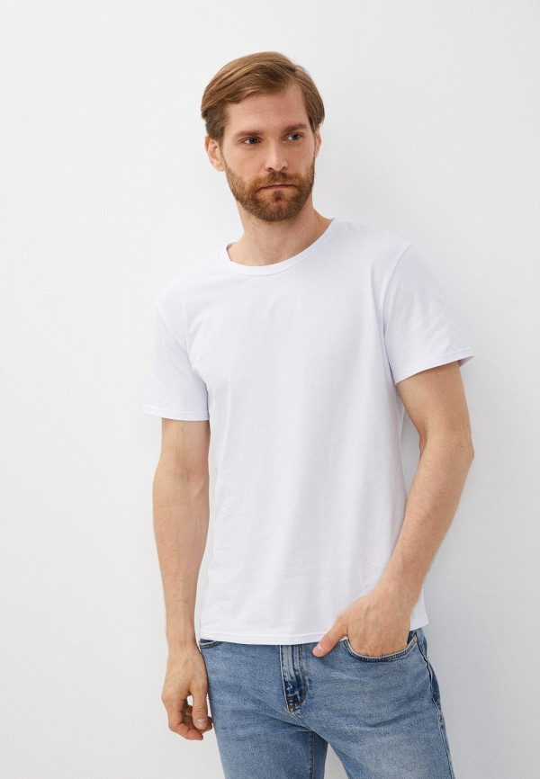 мужская футболка с коротким рукавом zavi, белая
