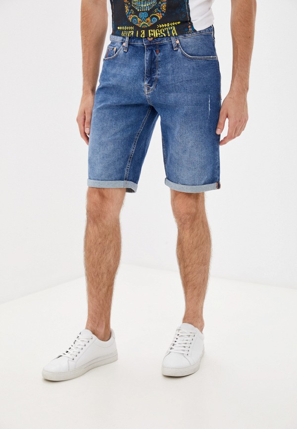мужские джинсовые шорты colin’s, синие
