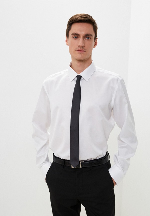 мужская рубашка с длинным рукавом henderson, белая