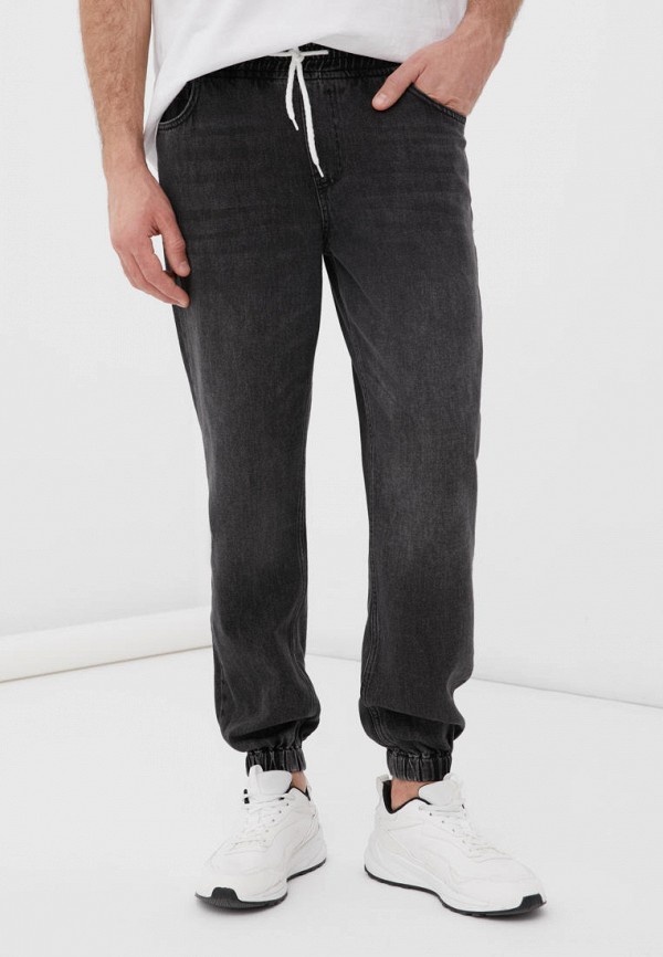 мужские зауженные джинсы finn flare, серые