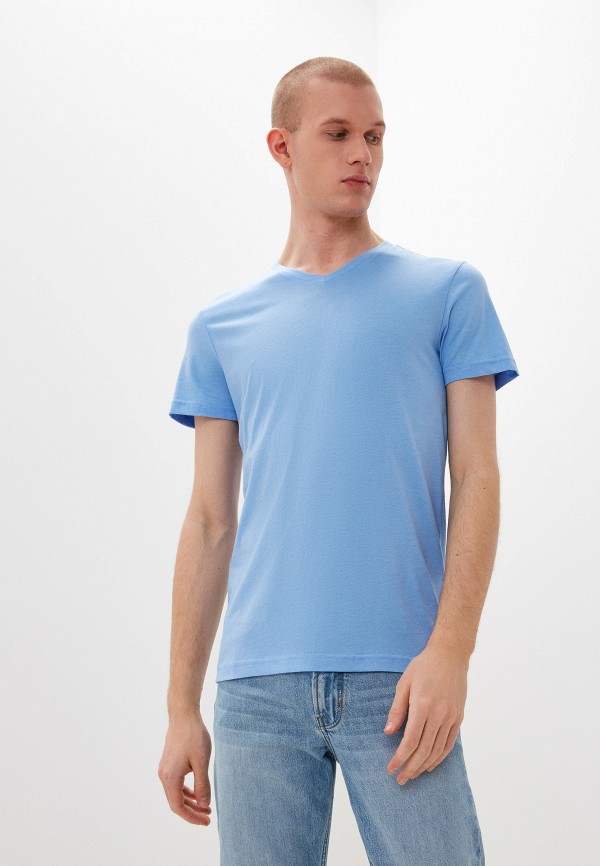 мужская футболка с коротким рукавом henderson, голубая