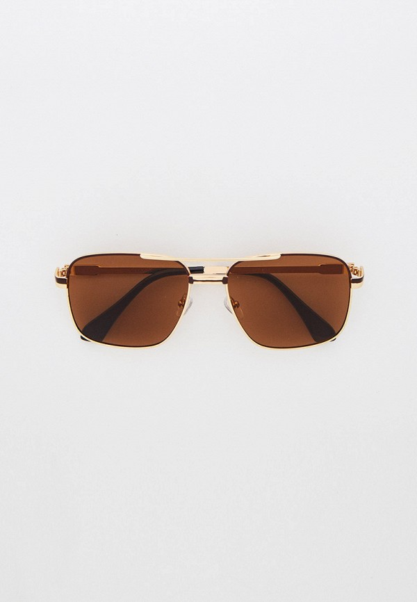 мужские квадратные солнцезащитные очки vitacci, золотые