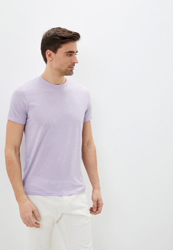 мужская футболка с коротким рукавом colin’s, фиолетовая