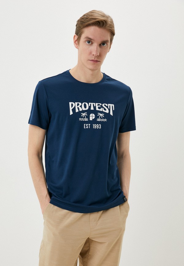 мужская спортивные футболка protest, синяя