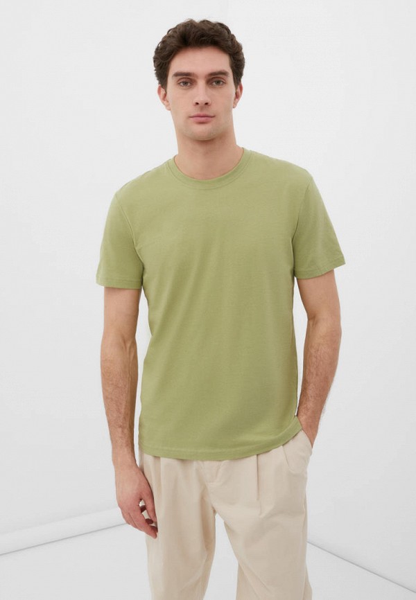 мужская футболка с коротким рукавом finn flare, зеленая