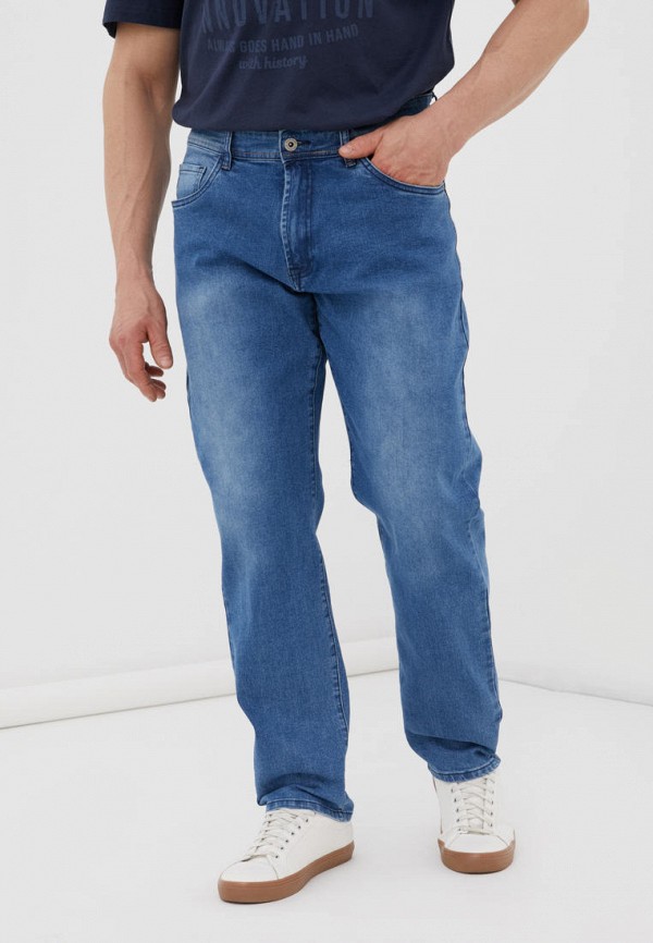 мужские прямые джинсы finn flare, голубые