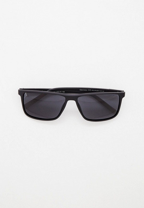 мужские квадратные солнцезащитные очки greywolf, черные