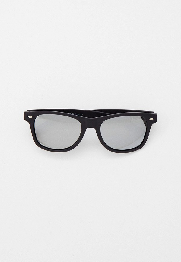 мужские квадратные солнцезащитные очки ray flector, черные