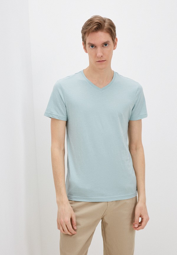 мужская футболка с коротким рукавом o’stin, бирюзовая