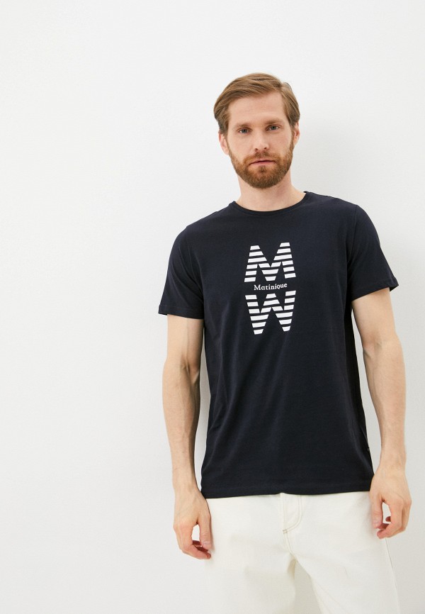 мужская футболка с коротким рукавом matinique, синяя