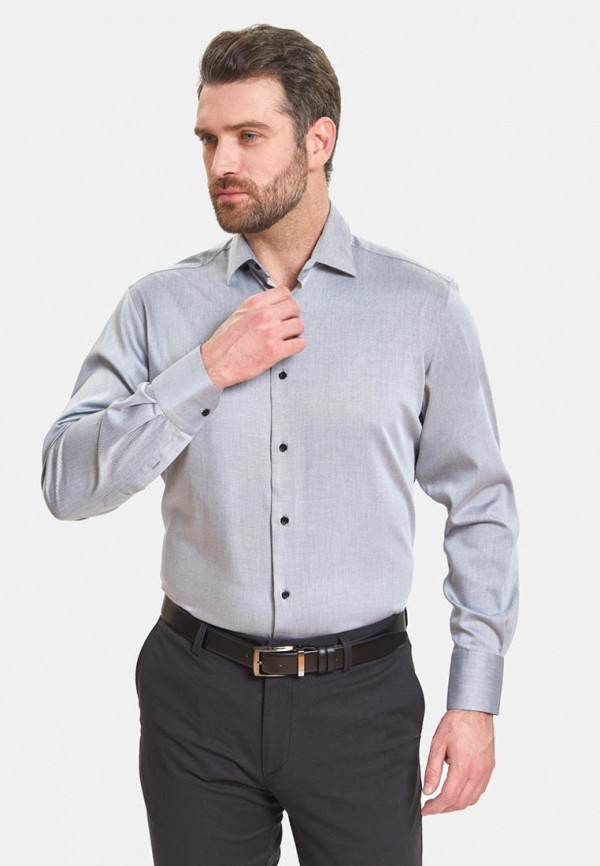 мужская рубашка с длинным рукавом kanzler, серая