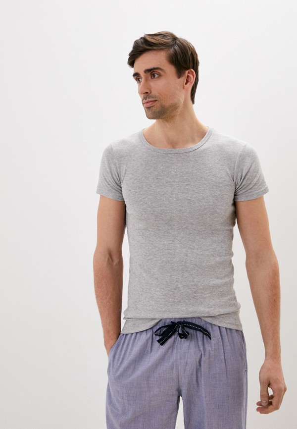 мужская футболка с коротким рукавом oztas, серая