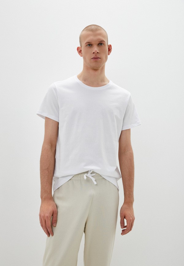 мужская футболка с коротким рукавом mark formelle, белая