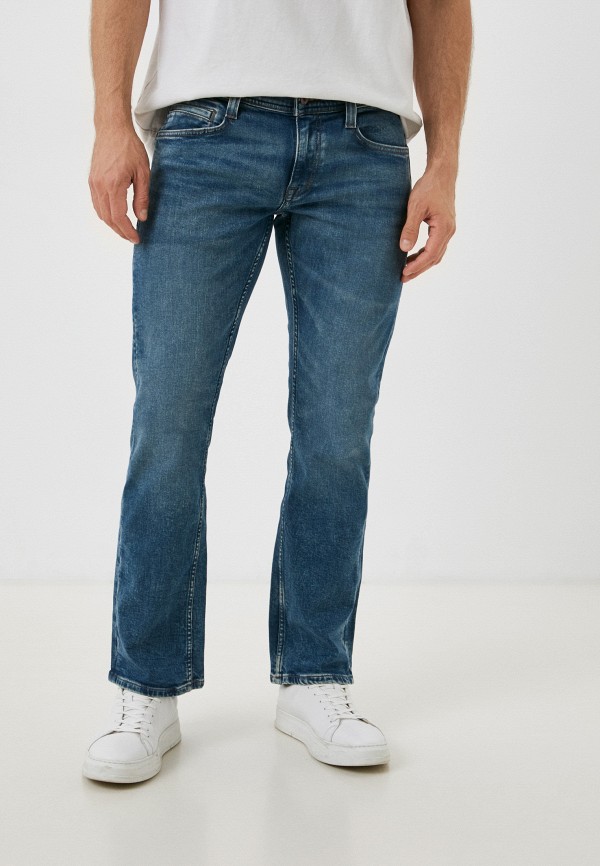 мужские прямые джинсы mustang, синие