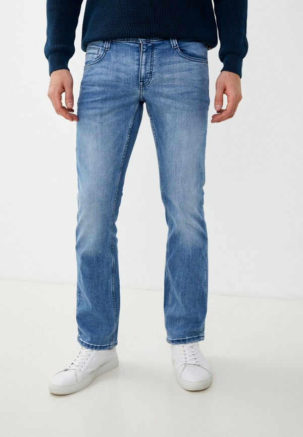 мужские прямые джинсы mustang, синие