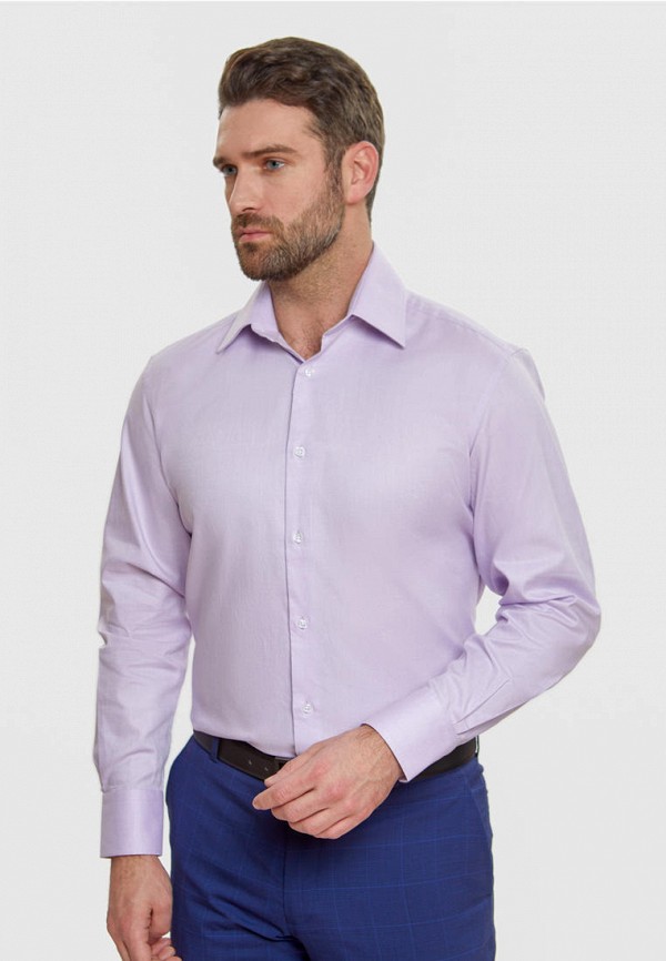 мужская рубашка с длинным рукавом kanzler, фиолетовая