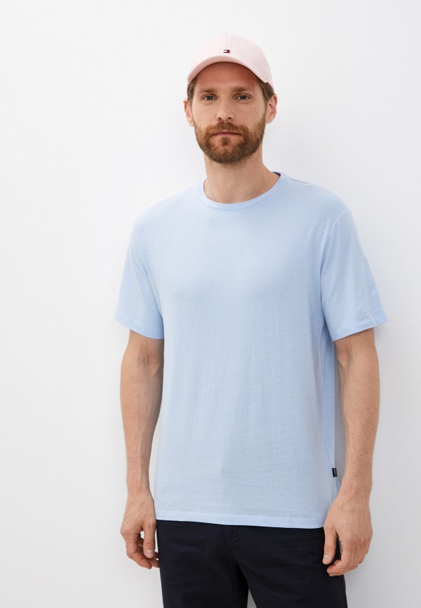 мужская футболка с коротким рукавом baon, голубая