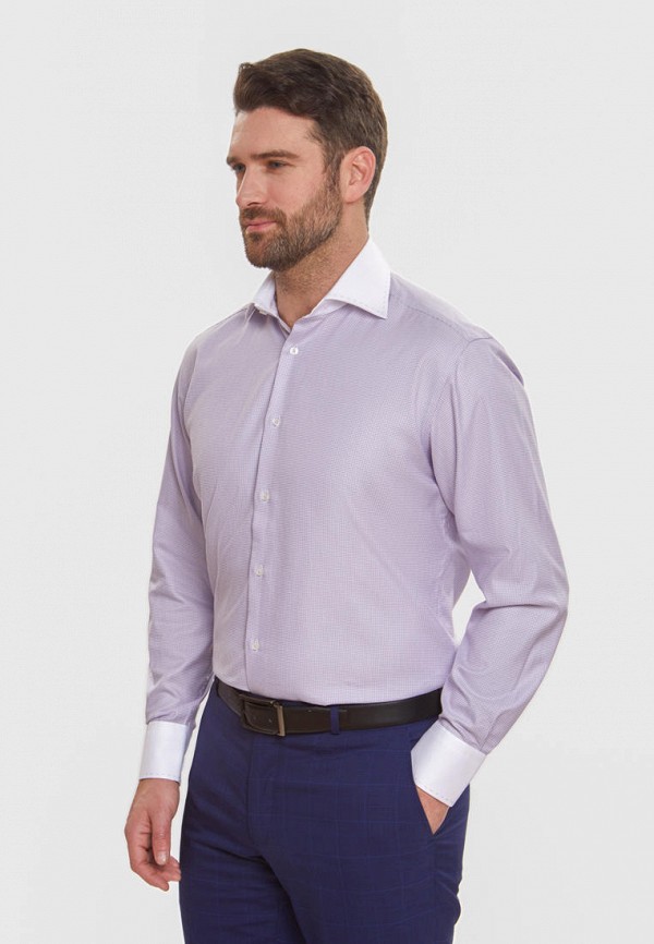 мужская рубашка с длинным рукавом kanzler, фиолетовая